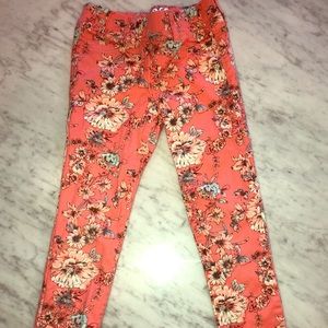 Girl's GAP Floral Denim Jegging Size 7